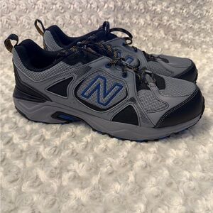 New Balance Men’s Gray and Blue Trail Running Shoes